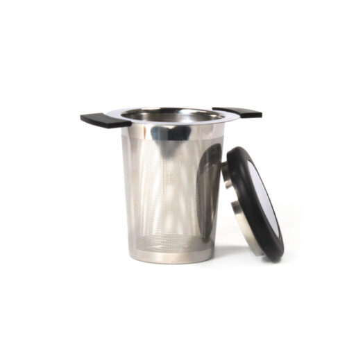 FILTRO PARA TÉ CON TAPA, ASA NEGRA