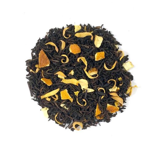 TÉ NEGRO DESTEINADO CON NARANJA