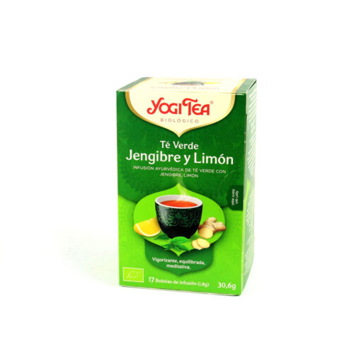 YOGI TÉ VERDE JENGIBRE Y LIMÓN
